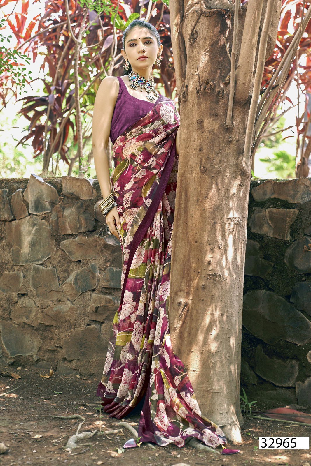 Sariska Vol 12 By Vallabhi Shimmer Georgette Printed Sarees Wholesale Online